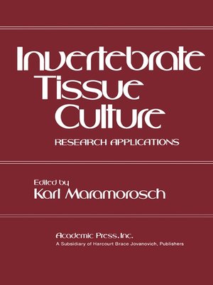 cover image of Invertebrate Tissue Culture